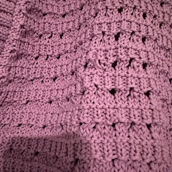 Varley Fillmore Knit Top Women's XL Lilac Purple Cropped Short Sleeve Sweater - Picture 4 of 10